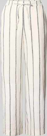 M.A.C Straight Fit Leinenhose aus reinen Leinen Modell Callie in Weiss, Gr&ouml;&szlig;e 32