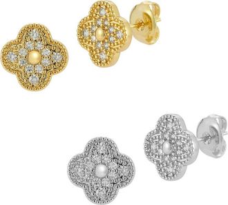 Glaze Jewelry Gold Plated Cz Earrings