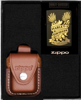 OEM Juego De Encendedores Zippo Harley Davidson Eagle Regalo N.&deg; 2