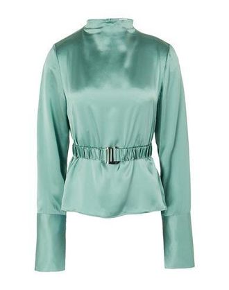 8 by YOOX SILK RUFFLED BLOUSE