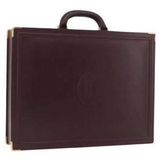 Cartier Pre-owned Handbags, female, Red, Size: ONE SIZE Pre-owned Trunk Handbag