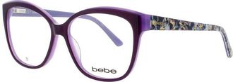 Bebe Ladies Purple Cat Eye Eyeglass Frames Bb5214
