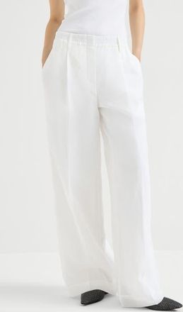 Brunello Cucinelli Sartorial track trousers in White at Nordstrom, Size 44 It