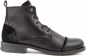 Purapiel Bottiel 104916 Mens Leather Boot, Black/White, 10.5 UK