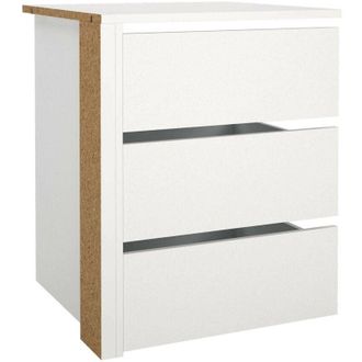 Dmora Cajonera Valentine, C&oacute;moda Multiusos, C&oacute;moda De Dormitorio, Gabinete Con Cajones, 57x55 H70 Cm, Blanco - Dmora