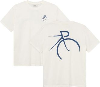 Dedicated T-Shirt Stockholm Painted Side Bike T-Shirt f&uuml;r Herren | wei&szlig;