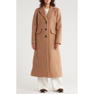 BCBGeneration Miss Single Breasted Coat in Tan at Nordstrom Rack, Size X-Large
