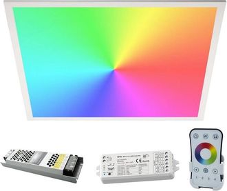 Trade Shop Trade Shop Traesio - Trade Shop - Kit Pannello Ultra Slim Led 94w Centralina Smart Wifi 24v Rgb+4000k Rgbw Alexa Google