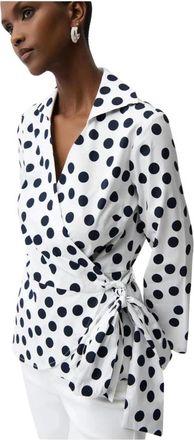 Joseph Ribkoff 261118 Lange Mouwen Wit 261118 - Dames - Kimonos - Wit - 2XL - Overhemden