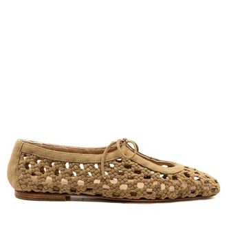 Andrea Gomez Amelia Woven Suede in Beige at Nordstrom, Size 40.5
