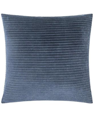 Surya Cotton Velvet Stripes Accent Pillow