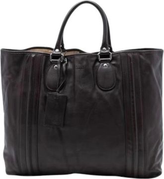 Gucci Pre-owned Tote Bags, female, Brown, Size: ONE SIZE Pre-owned Tote Bag