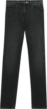 Courr&egrave;ges straight-leg denim trousers - women - Cotton - 28 - Grey