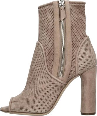 Casadei Laarzen Beige - Dames - Laarzen met Hak - Beige - 37 EU - Su&egrave;de - Schoenen