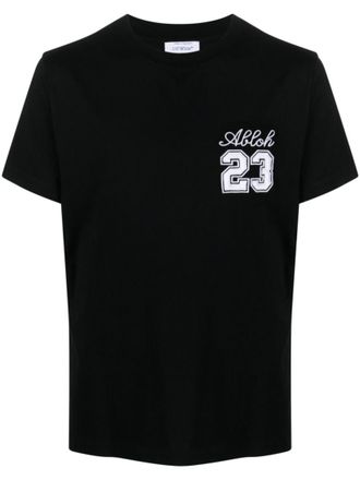 Off-white Black Logo cotton t-shirt