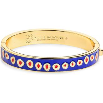 Lele Sadoughi x The Met Enamel Bangle in Lapis at Nordstrom