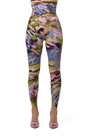 Naked Wardrobe Brush Storm Print Stirrup Leggings at Nordstrom, Size X-Large