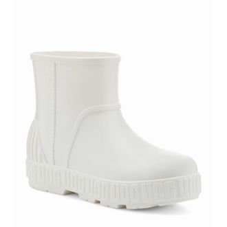 UGG Drizlita 1125731 Womens White Leather Waterproof Rain Boots RHS6010