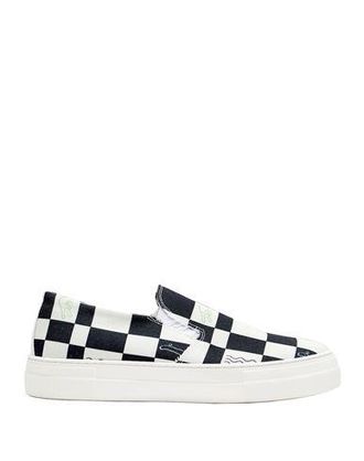 8 by YOOX LEATHER LOW-TOP FLATFORM SLIP-ON SNEAKERS