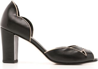 Sarah Chofakian Léger 75mm leather pumps - women - Calf Leather - 38 - Black