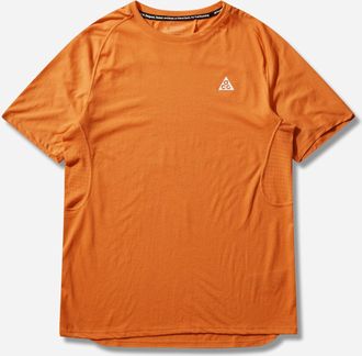 Nike Men s ACG Solar Chase Dri-FIT ADV Trail Running Top Safety Orange