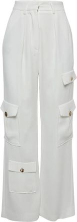 Elisabetta Franchi Cargo broek - Wit