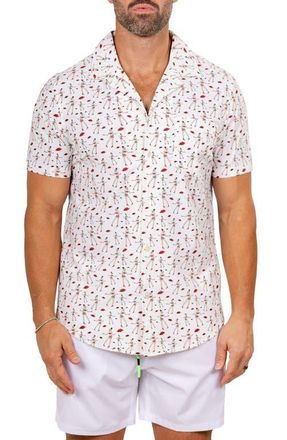 Maceoo Marthy White Camp Shirt at Nordstrom, Size 4