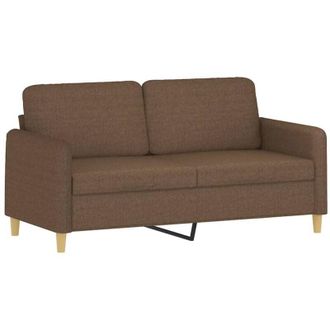 vidaXL Sof&aacute; De 2 Plazas De Tela Marr&oacute;n 140 Cm Vidaxl