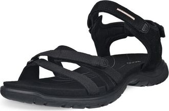 Ecco Trekkingsandale ECCO ECCO OFFROAD ROAM W, Damen, Gr. 35, schwarz, Leder, Schuhe Trekkingsandale, Outdoorschuh, Sommerschuh, Freizeitsandale, mit Klett