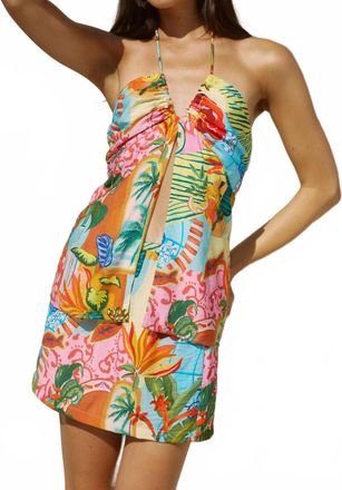 Runaway The Label Etallia Tropical Print Top In Multi