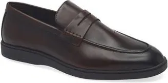 Vittorio Russo Jimmy Penny Loafer in Vit Val Dk Brown at Nordstrom Rack, Size 11.5