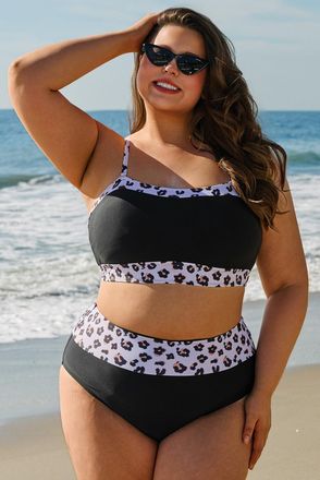 Azura Exchange Plus Size Luipaardprint Bikini Swimsuit