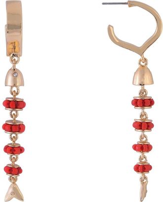 Rachel Roy Beaded Fish Drop Earrings in Orange at Nordstrom Rack