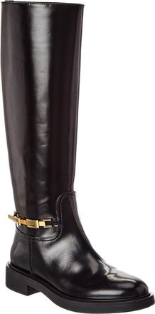Gianvito Rossi Martine 20 Leather Knee-High Boot