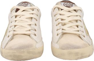 Golden Goose Low-Top Vintage-Inspired Distressed Leather Sneakers