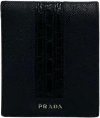 Prada Pre-owned Wallets, female, Black, Size: ONE SIZE Pre-owned Vintage Wallet (bi-fold)