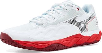 Mizuno Wave Enforce Court AC Mens Cross Training Shoes White/Fiery Red : 11.5 D - Medium, Synthetic