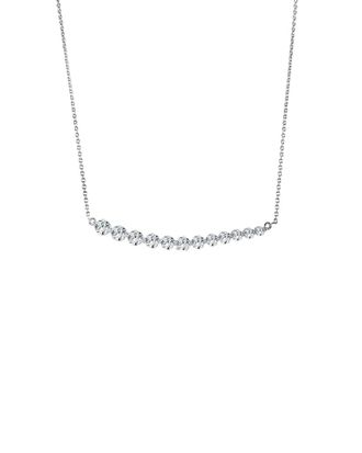 Sabrina Designs 14K 1.06 Ct. Tw. Diamond Bar Necklace