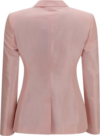 Gucci Womens Silk Faille Jacket Hopeful Pink