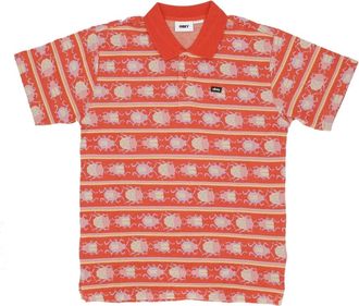Obey Bug Jacquard Polo Shirt - Heren - Polos - Rood - XL - Katoen - Tops