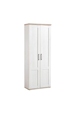 Xora Garderobenschrank, Wei&szlig;, Kunststoff, 4 F&auml;cher, 76x200x38 cm, Garderobe, Garderoben-Sets & Garderoben-Serien, Garderoben-Serien