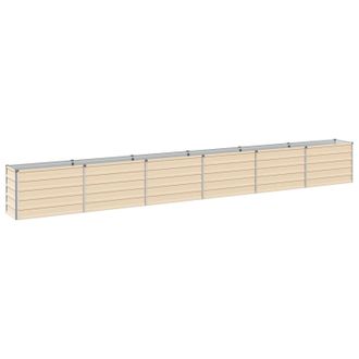 vidaXL Letto Rialzato Da Giardino Avorio 480 X 40 X 55 Cm Vidaxl