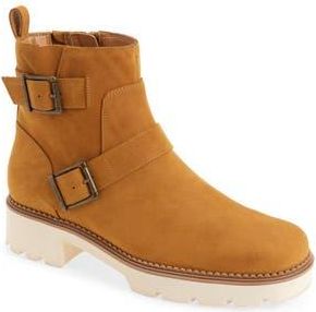 Vionic Folsom Water Resistant Moto Bootie in Wheat at Nordstrom Rack, Size 6