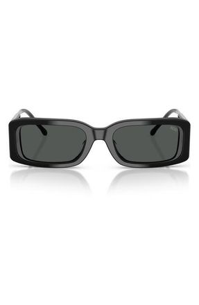 Diesel 53mm Rectangular Sunglasses in Bilayer Black Grey/dark Grey at Nordstrom