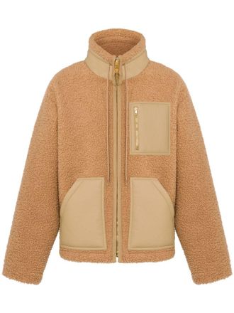 Moschino faux-shearling jacket - Neutrals