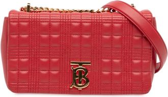 Burberry Borsa a tracolla Lola piccola in pelle di vitello trapuntata 2018-2023 - Rosso
