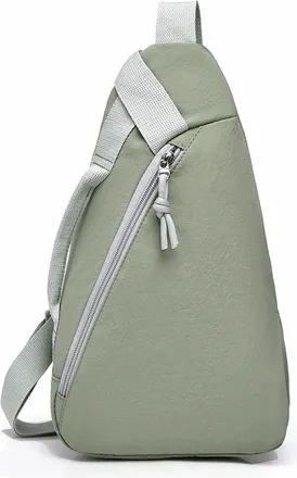 Generic Bum Bag Crossbody Bags for Unisex, Casual Shoulder Bags, Travel Cycling,Perfect for Travel and Weekend Getaways (Pea Green,19 x 9 x 34cm / 7.4 x 3.5 x