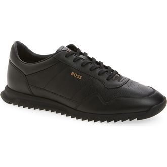BOSS Zayn Sneaker in Black at Nordstrom Rack, Size 12Us / 11Uk