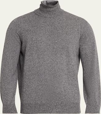 Brunello Cucinelli Mens Cashmere Melange Turtleneck Sweater
