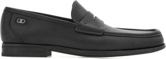 Ferragamo Mocassini penny in pelle - Nero